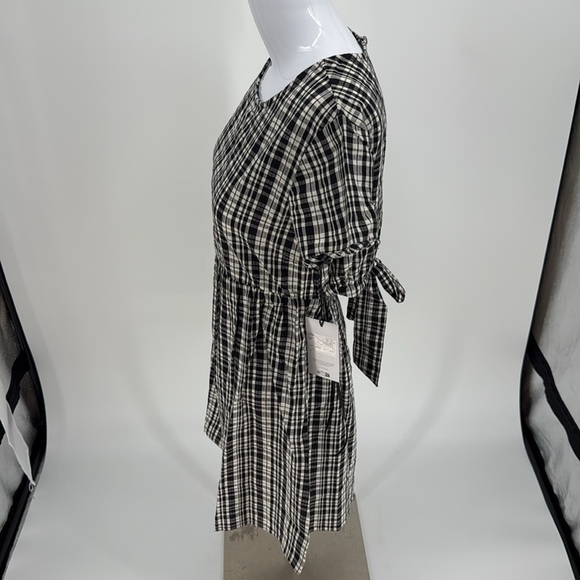 RVCA Mavis Mini Dress Black and White A-Line Mini Dress size S NEW - Picture 10 of 13